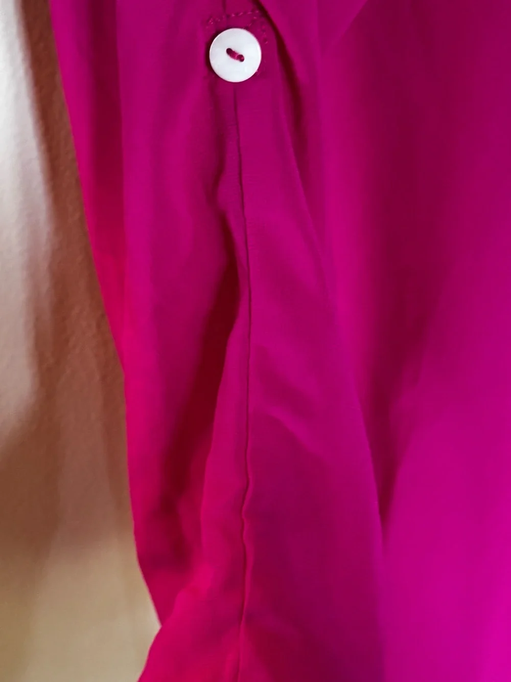 Tommy Bahama Mandarin Collar Tunic- Sheer Bright Pink Swim Cover-Up Blouse